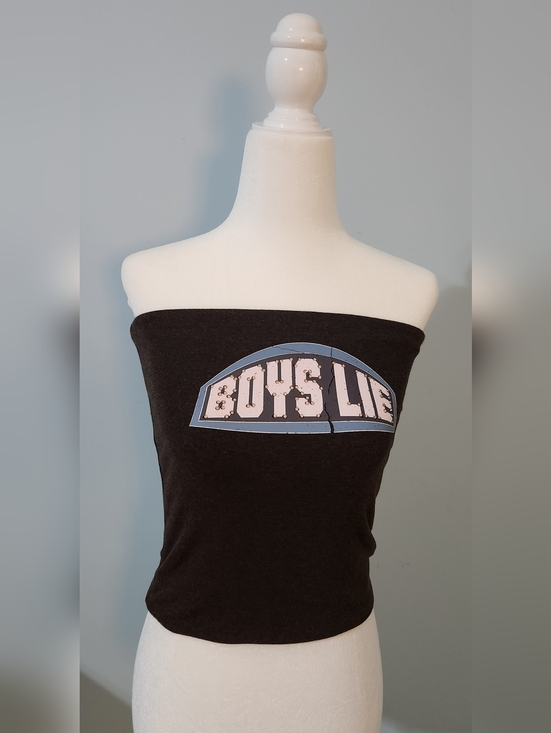 Boys Lie Tops - NWT! Boys Lie Brand Chocolate Brown Crop Tube Top